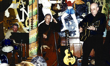 Tommy Ruskin, Gerald Spaits and Jerry Hahn at P.O. Pears [Photo by Rich Hoover]