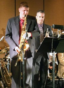 Andrew Janak and Bob Krueger [Photo by Tom Ineck]