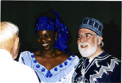 Grace and Butch with Grace's surragate father, Jim Russell of Holdrege (Photo by Rich Hoover)